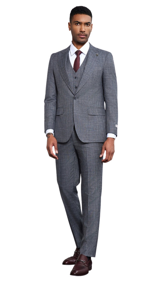 Stacy Adams SM173H1-33-DR-GRY Mens Suit