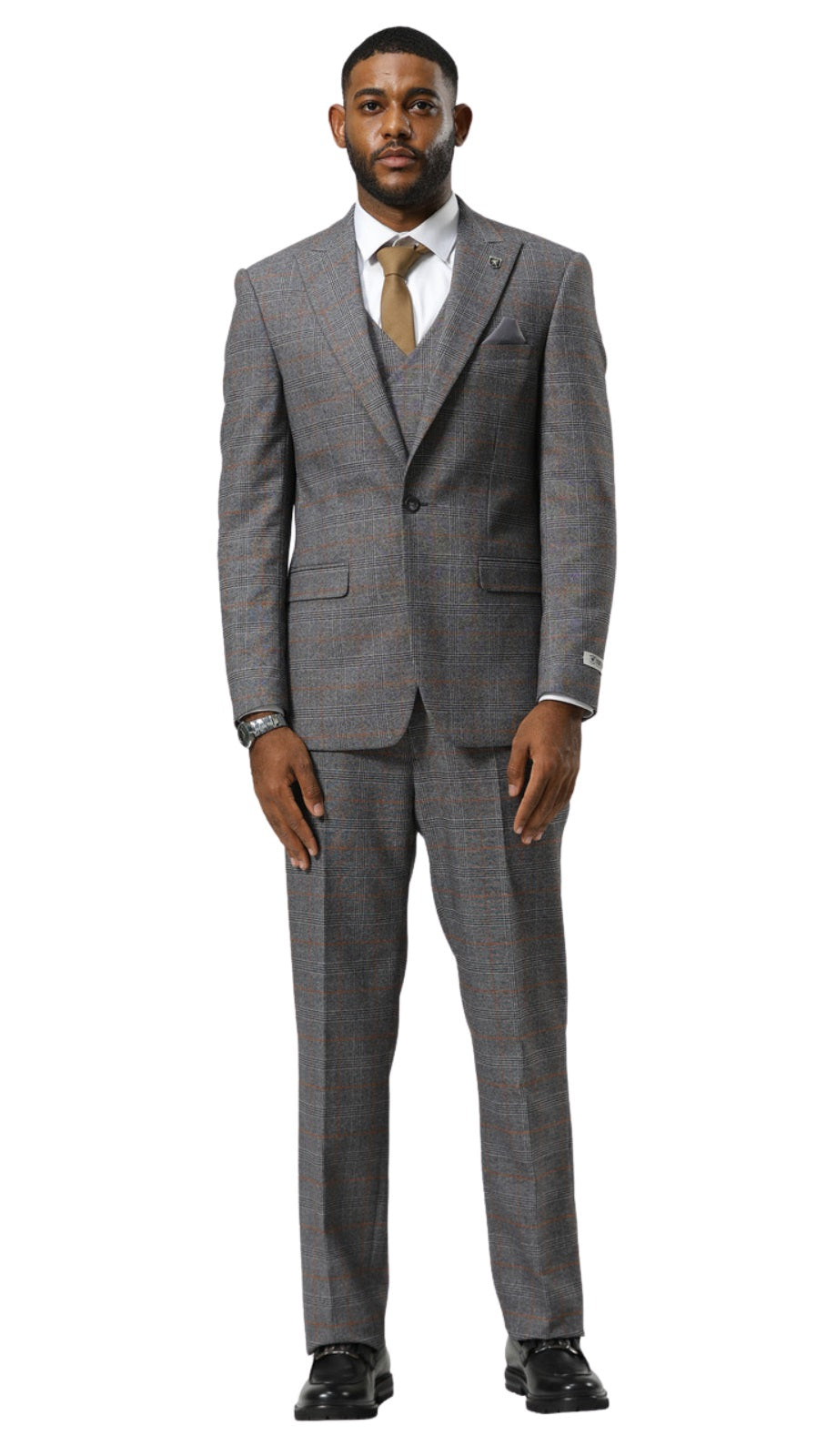 Stacy Adams SM187H1-03-GRY Mens Suit