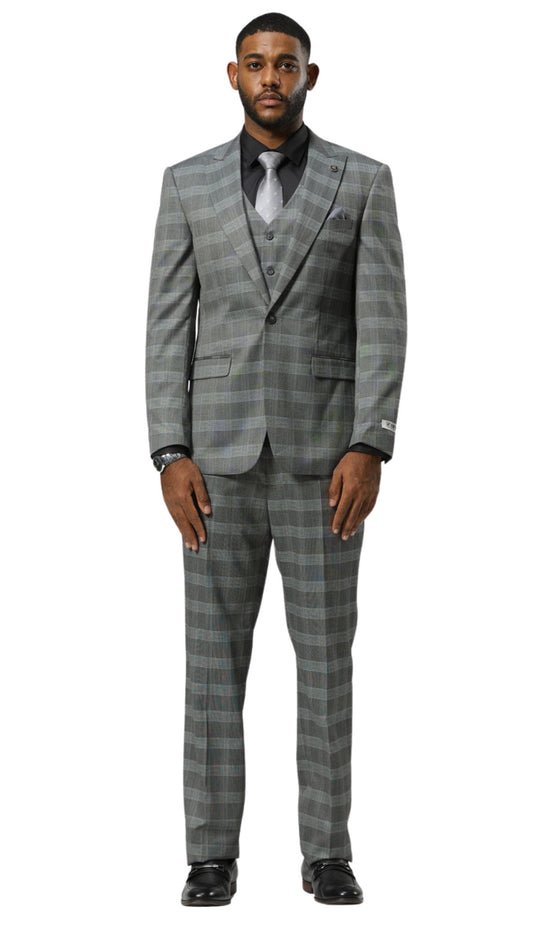 Stacy Adams SM188H1-626-GRY Mens Suit