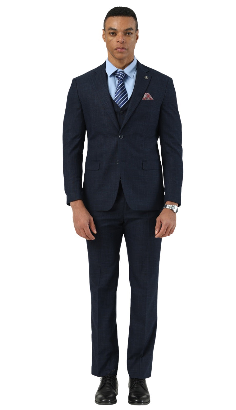 Stacy Adams SM208H1-306-NAVY-BLU Mens Suit
