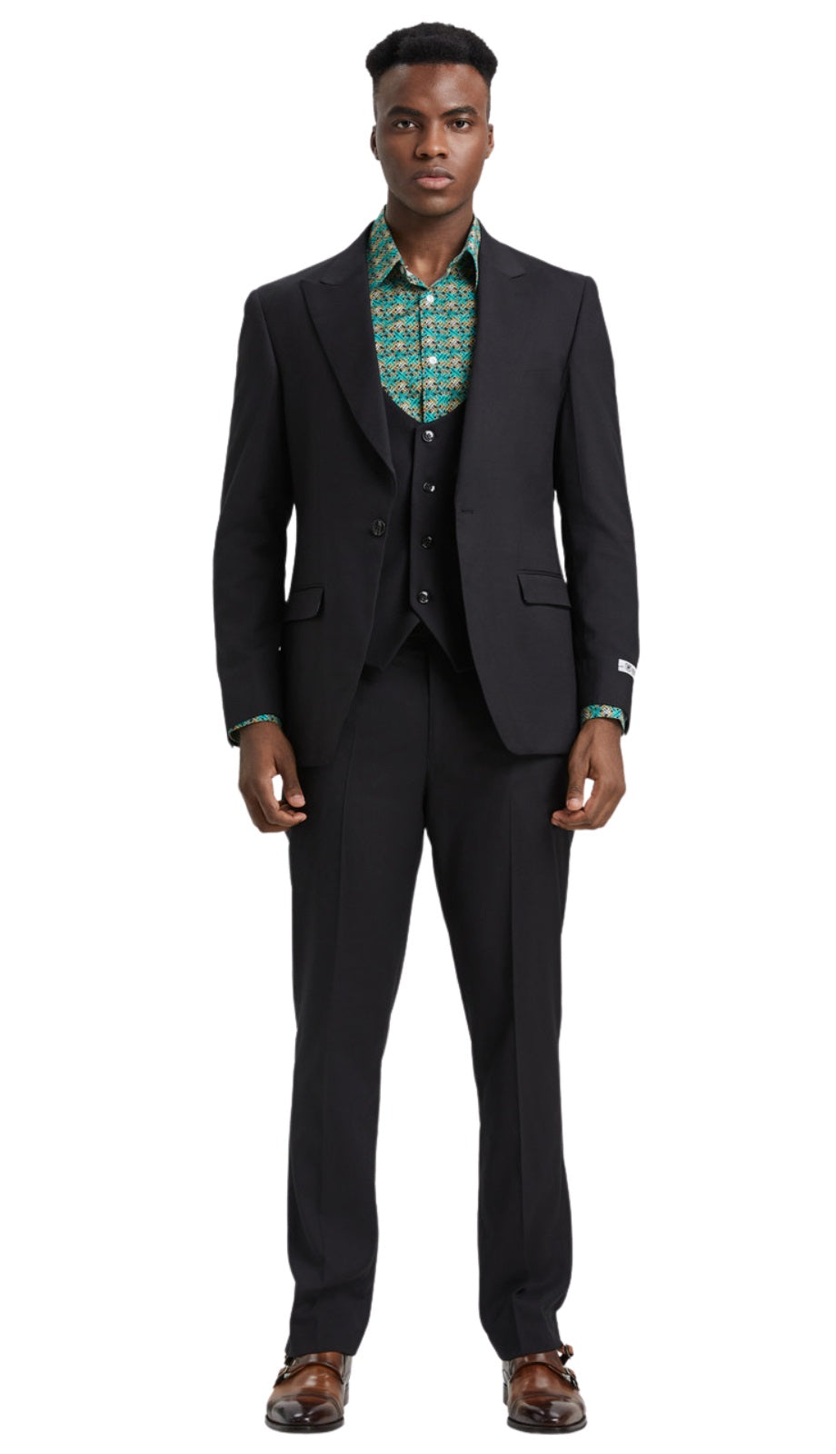 Stacy Adams SM255H1-01-BLK Mens Suit
