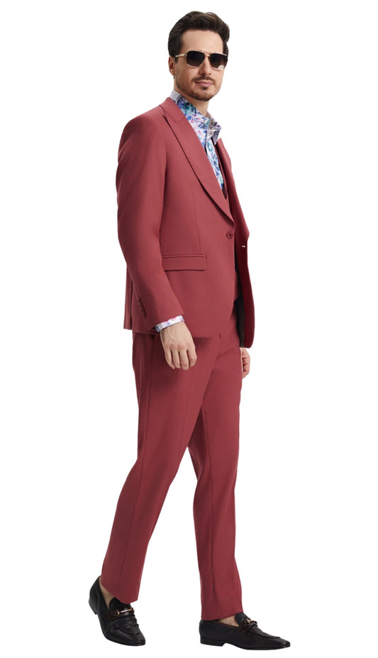 Stacy Adams SM255H1-06-CORAL Mens Suit
