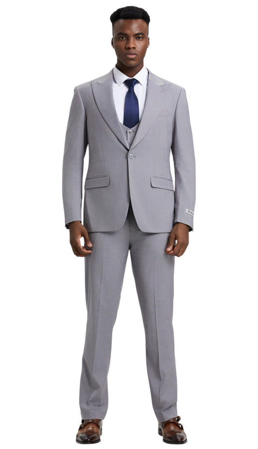 Stacy Adams SM255H1-12-LIT-GRY Mens Suit