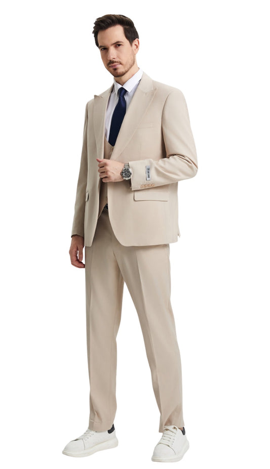 Stacy Adams SM255H1-13-TAN Mens Suit