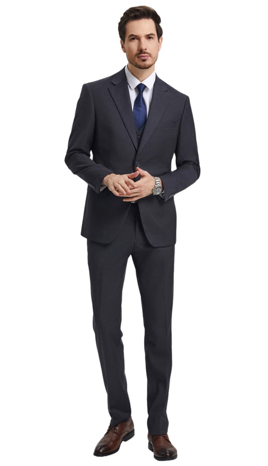 Stacy Adams SM282H1-03-CHAR Mens Suit