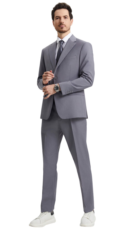 Stacy Adams SM282H1-04-GRY Mens Suit
