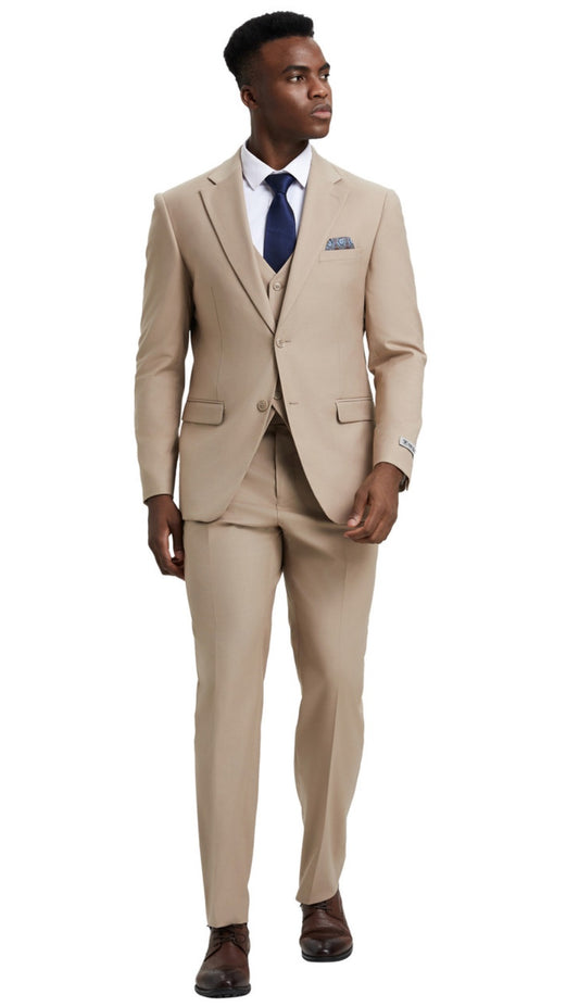 Stacy Adams SM282H1-07-MID-TAN Mens Suit