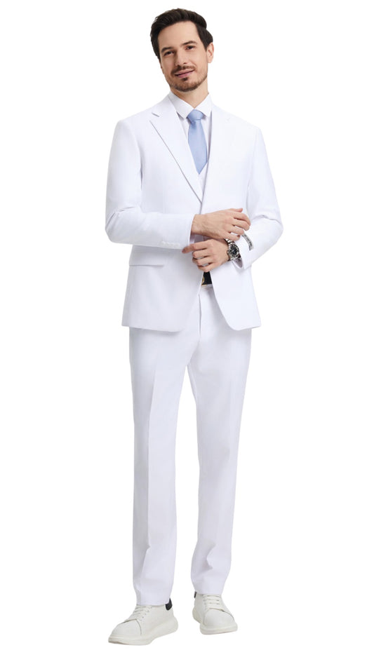Stacy Adams SM282H1-08-WHT Mens Suit