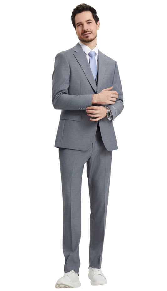 Stacy Adams SM282H1-09-MID-GREY Mens Suit
