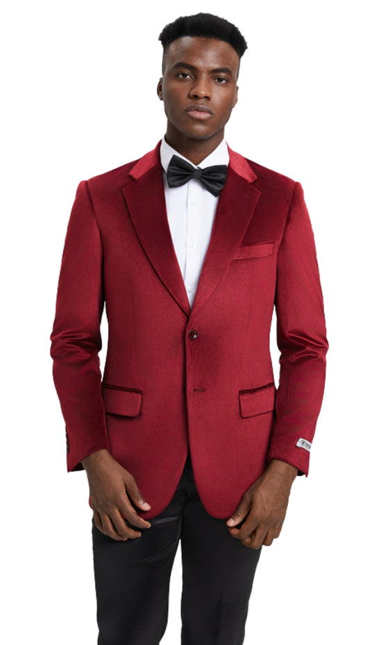 Stacy Adams SMJ111H1-02-WINE Mens Suit