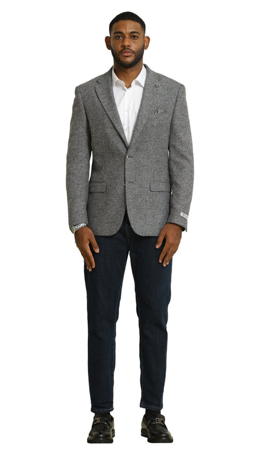Stacy Adams SMJ325H1-01-GRY Mens Suit