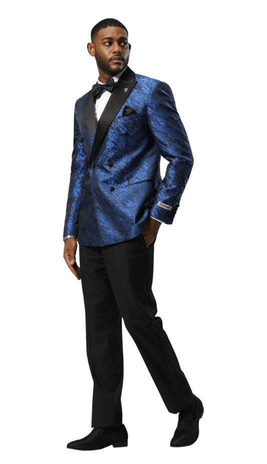 Stacy Adams SMJ825H1-05-BLUE Mens Jacket
