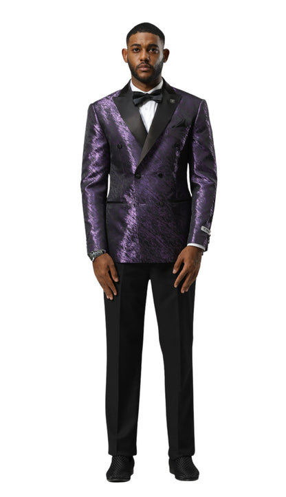 Stacy Adams SMJ825H1-04-PUR Mens Jacket