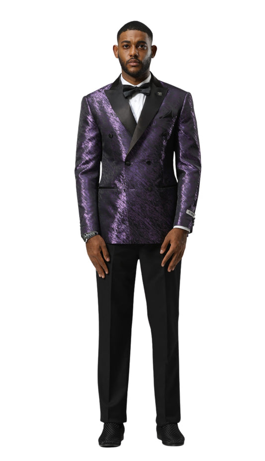 Stacy Adams SMJ825H1-04-PUR Mens Jacket