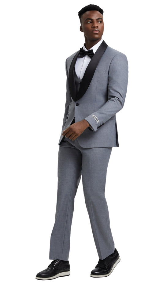Stacy Adams SMT282H1-09-MID-GRY Mens Suit