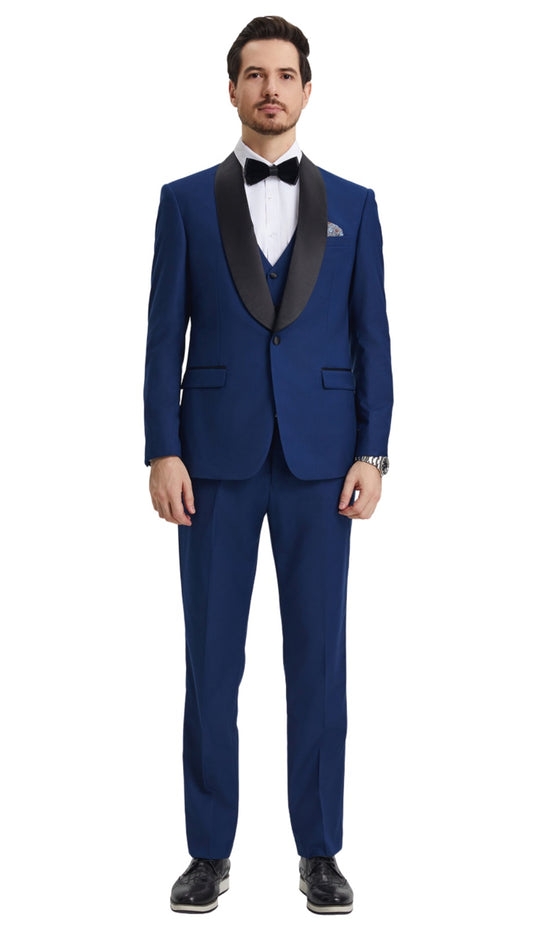 Stacy Adams SMT282H1-05-INDIGO Mens Suit