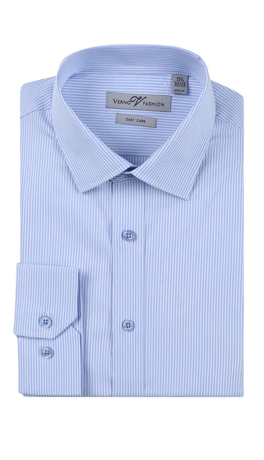 Renoir Mens Shirts SS212-GRY ( Slim Fit Cotton Easy Care Dress Shirt )