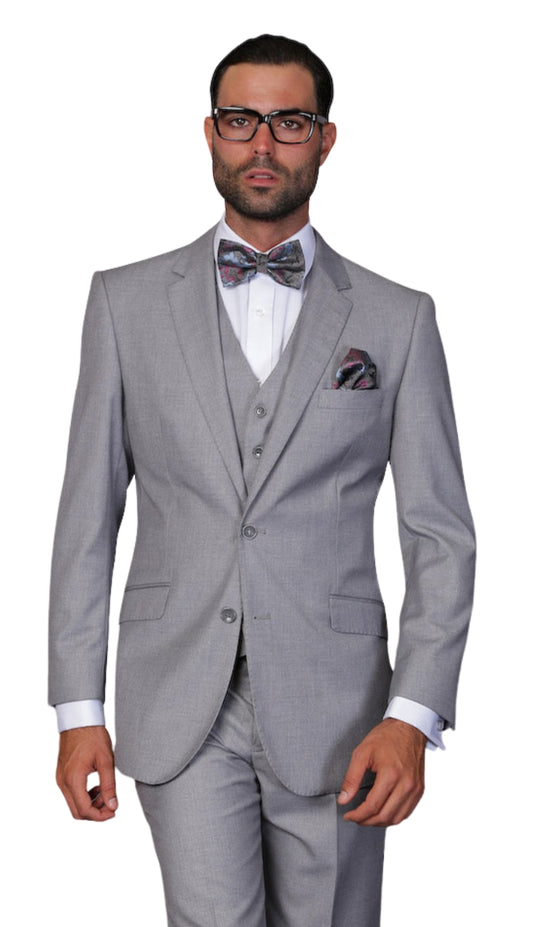 Statement STZV-1OO-GREY-3PC Mens Suit