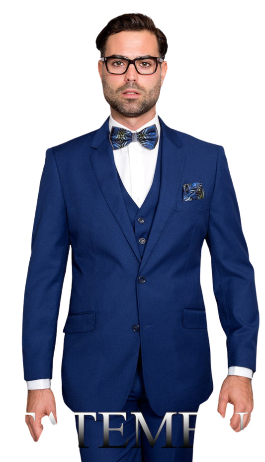 Statement STZV-100-SAPPHIRE-3PC Mens Suit