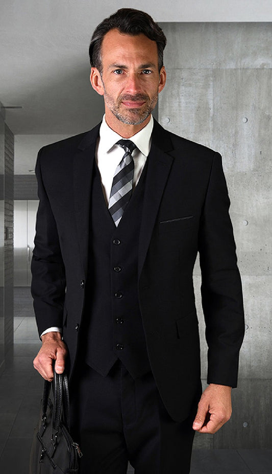 Statement  SW-200-BLK Mens Suit