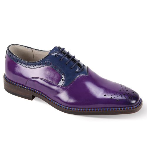 Giovanni Leather Dress Shoes-SAWYER-PURP-BLU-14-16