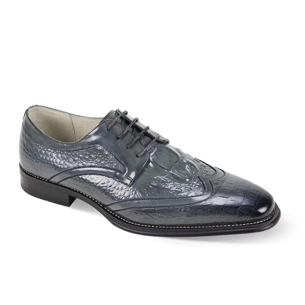 Giovanni Leather Dress Shoes-SHANE-GRY