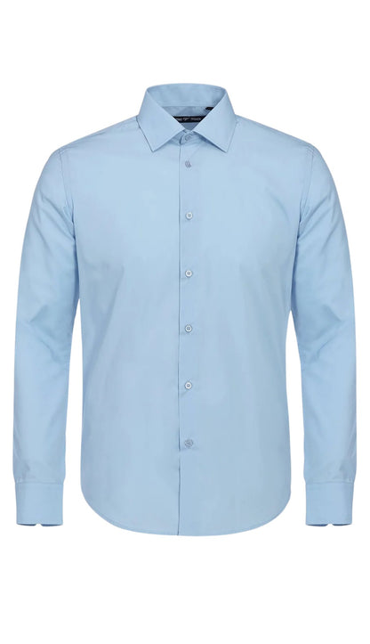 Verno TC646-SKY-BLUE Mens Shirts