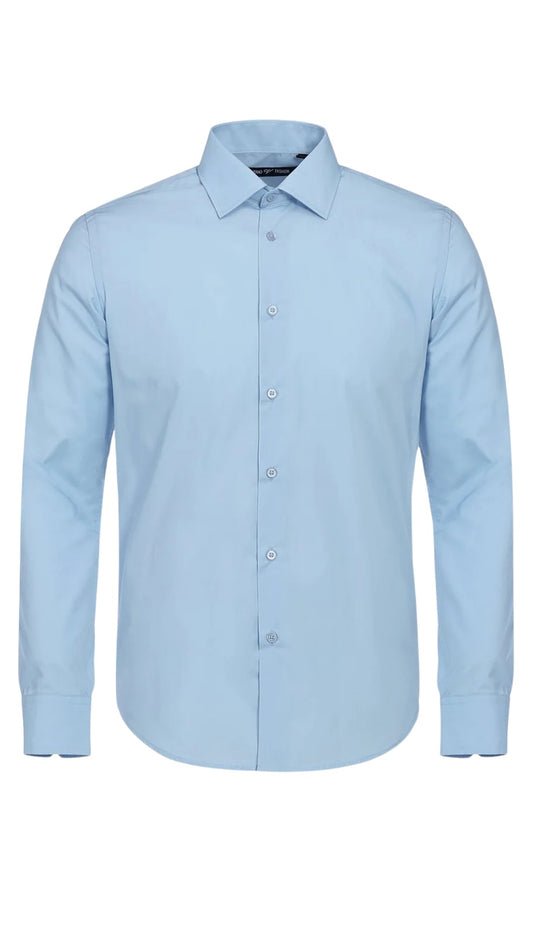 Verno TC646-SKY-BLUE Mens Shirts