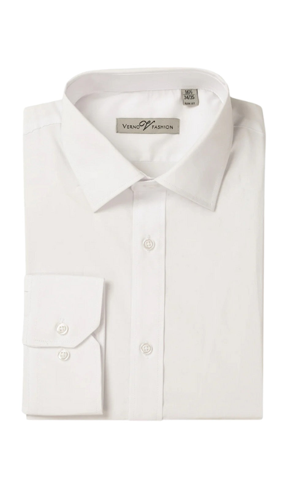 Verno TCS02-IVORY Mens Shirt LVORY / 16.5-36/37