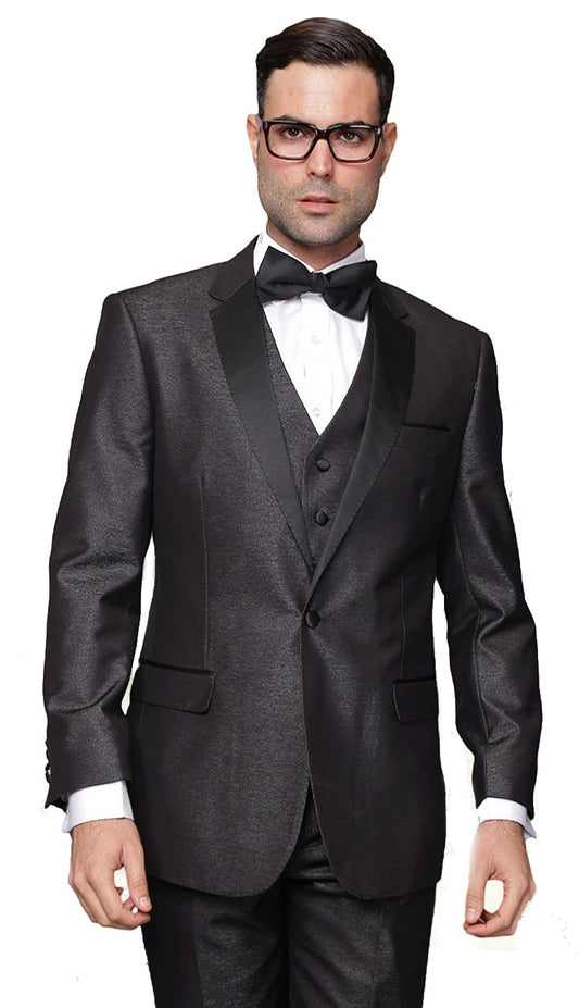Statement  TURIN-2-BK Mens Suit