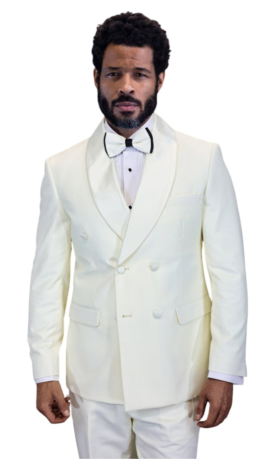 Statement TUX-DBS-OFF-WHITE Mens Suit