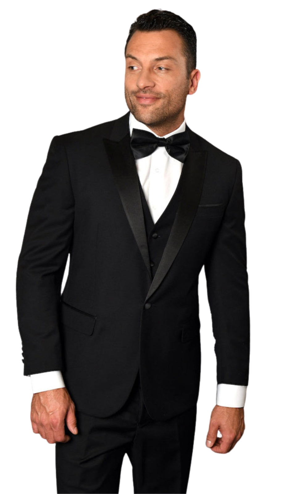 Statement TUX-PK-BLACK-3PC Mens TUXEDO