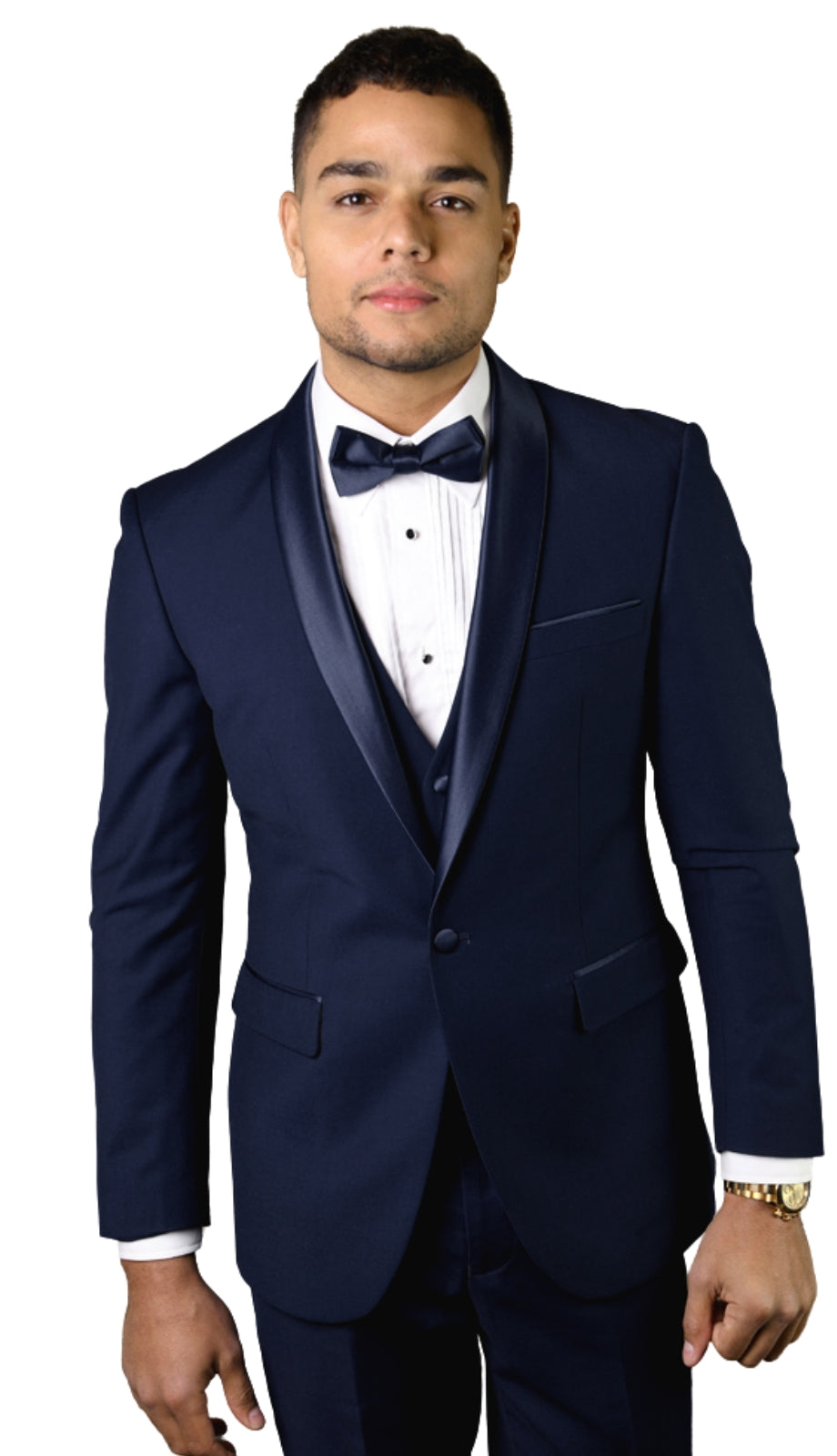 Statement TUX-SH-NAVY-NAVY-3PC Mens Church Suit