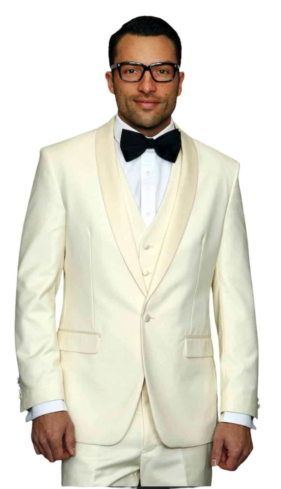 Statement WHITE-3PC Mens Suit
