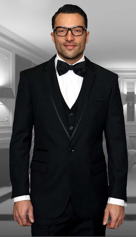 Statement  TUX-VN-BLK Mens Suit