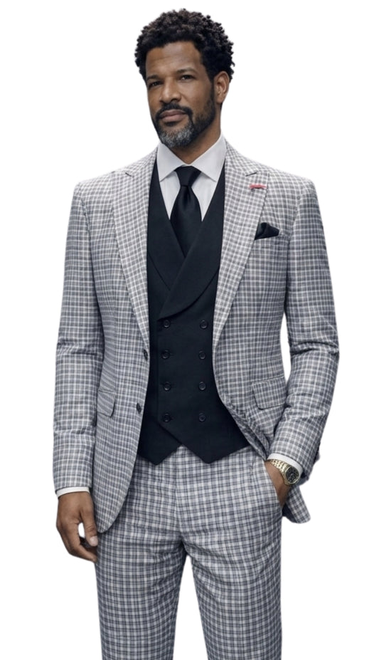 Statement VIOLA-MINT-3PC Mens Suit