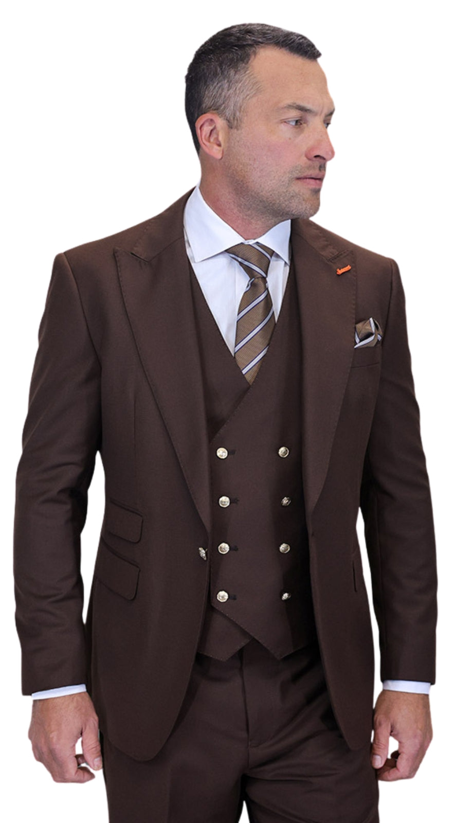 Statement AMIRI-BROWN-3PC Mens Suit