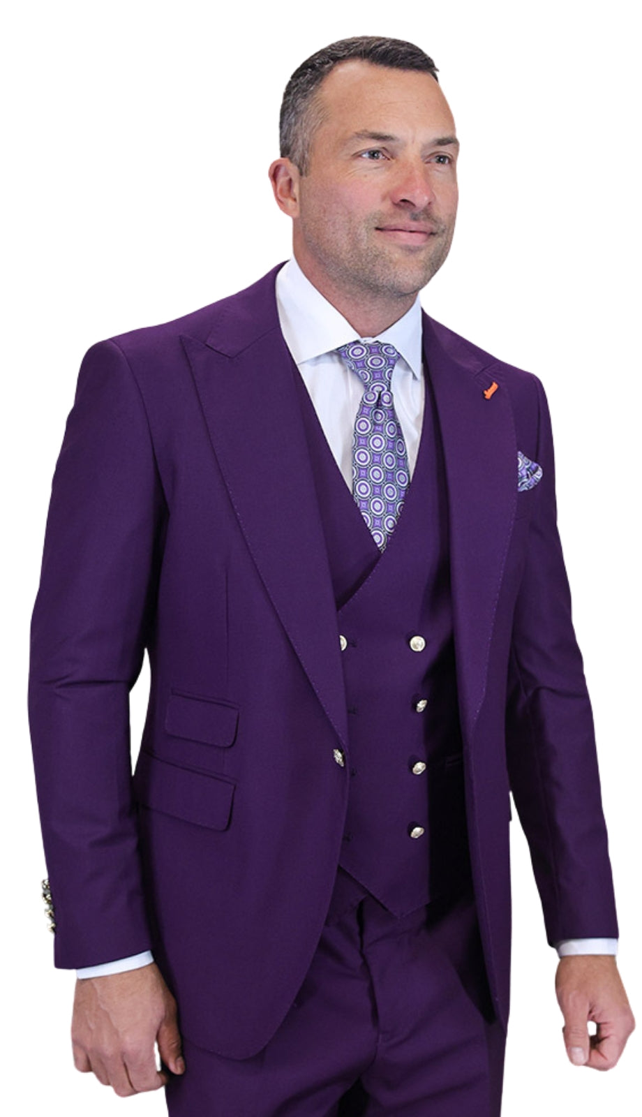 Statement AMIRI-PLUM-3PC Mens Suit