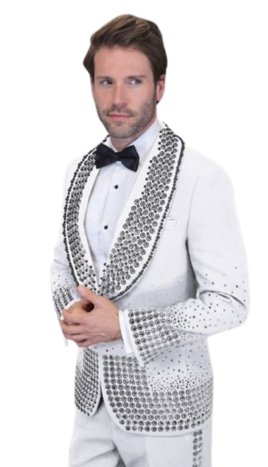 Statement AWARD-BLACK-WHITE Mens Suit