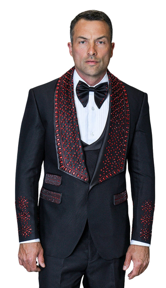 Statement BELLA-BLACK Mens Suit