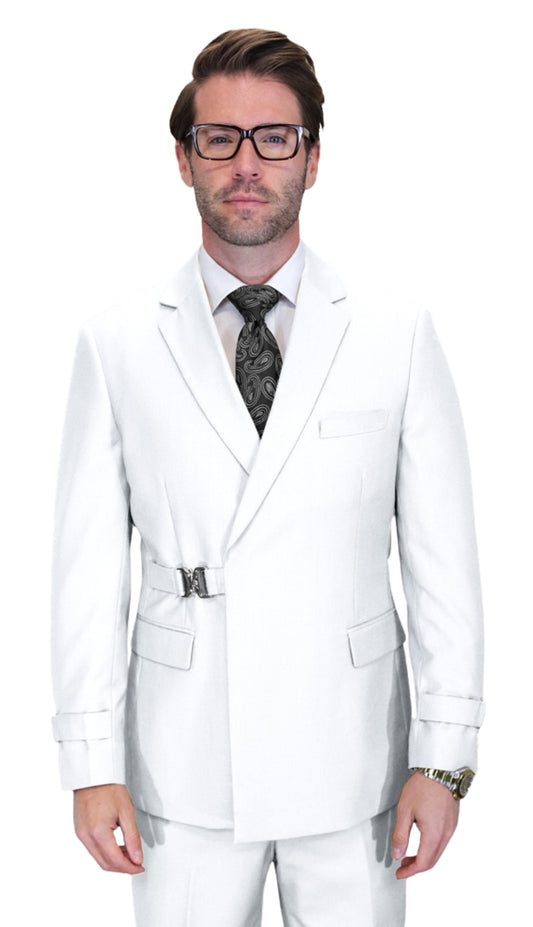 Statement -WHITE-3PC Mens Church Suit