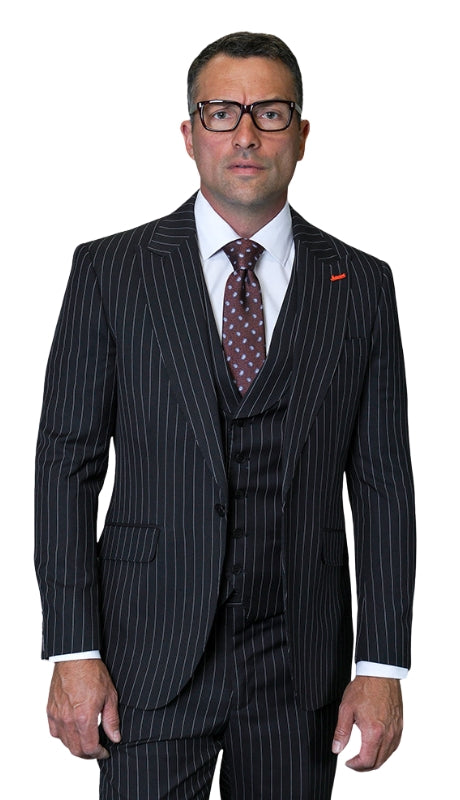 Statement -BLACK-3PC Mens Church Suit