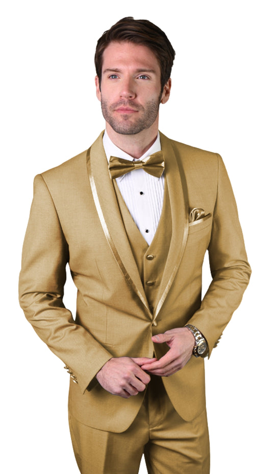 Champagne CAESAR-CHAMPAGNE Mens Church Suit