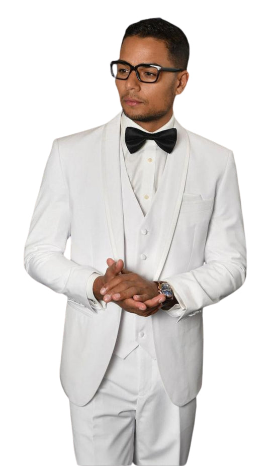Statement CAESAR-WHITE Mens Suit