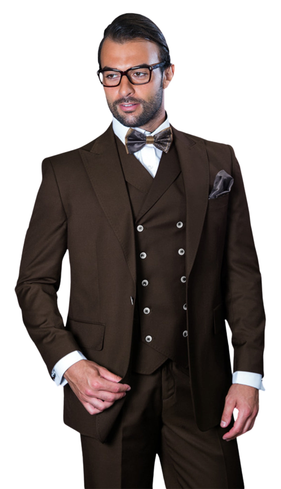 Statement FLORENCE-BROWN-3PC Mens Suit