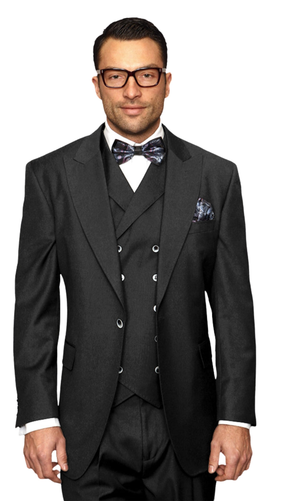 Statement FLORENCE-CHARCOAL-3PC Mens Suit