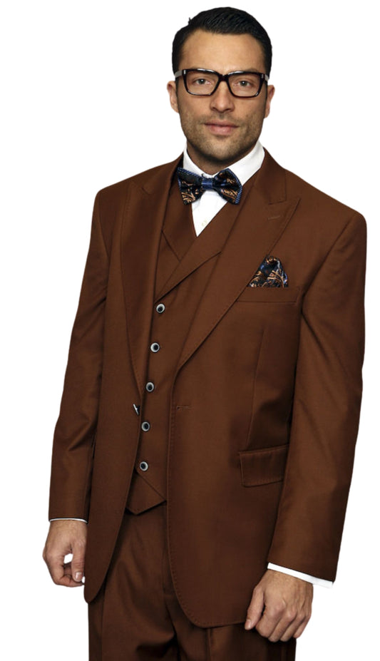 Statement FLORENCE-COPPER-3PC Mens Suit