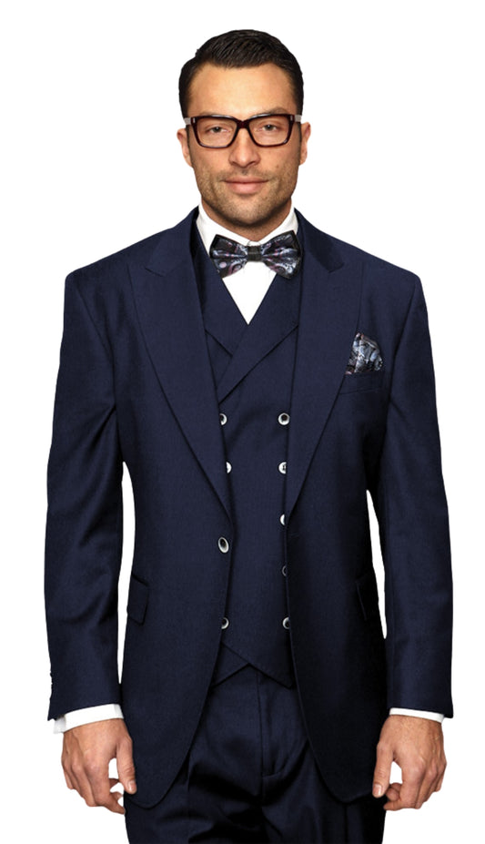Statement FLORENCE-NAVY-3PC Mens Suit