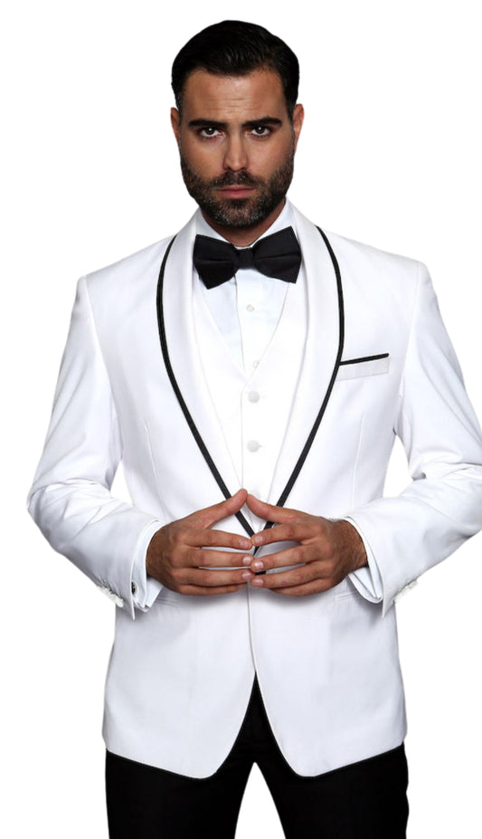 Statement GENOVA-WHITE Mens Suit