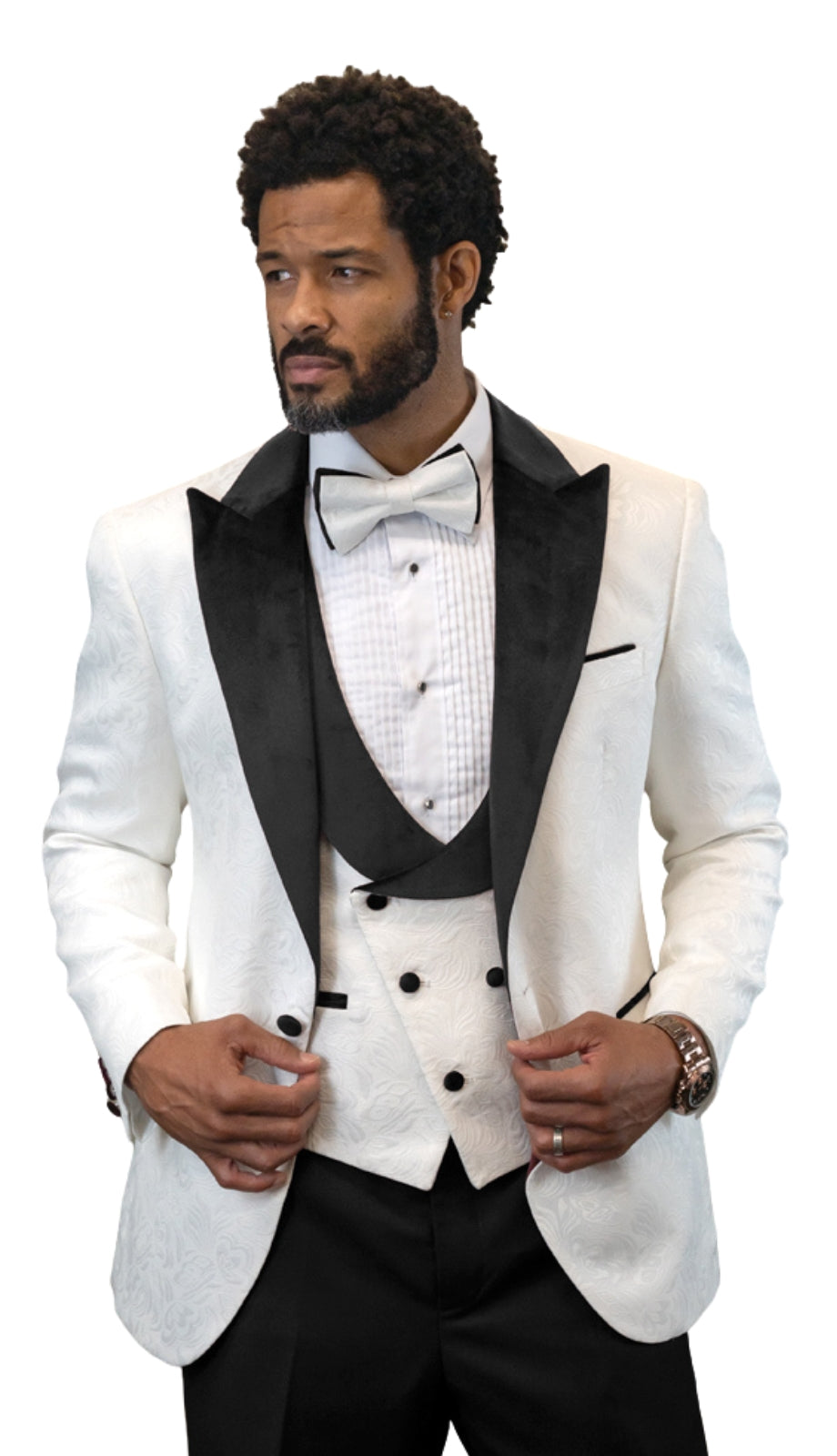 Statement HILTON-BLACK-3PC Mens Tuxedo